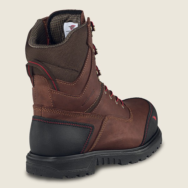 Bottes de Sécurité Red Wing - Brnr Xp - 8-Inch Waterproof Csa Toe - Marron/Noir - Homme 107VTACXZ